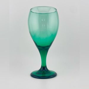 Vintage, Juniper Green, Teardrop Wine/Water Glass by Libbey